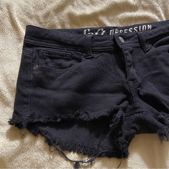 Soft Obsession Cut Off DIY Shorts Women 3/4 DIY Denim Jean Stretch - Picture 2 of 5